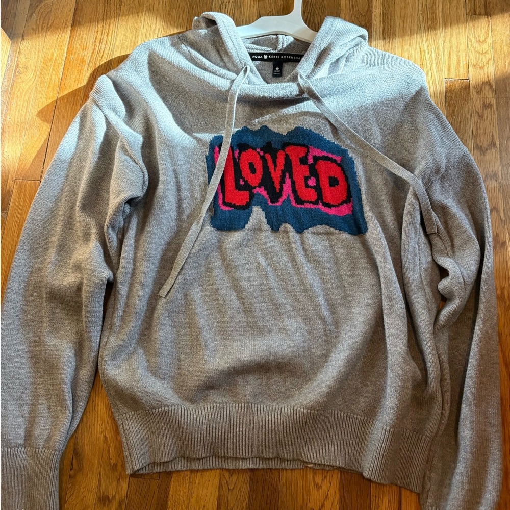 Kerri Rosenthal Grey Loved Sweater Top